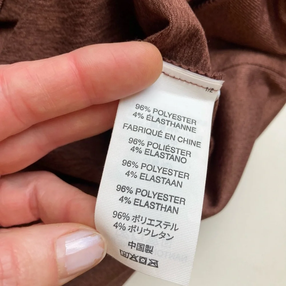 Vuori Daydream Brown Crew Neck Long Sleeve Tee in Mulberry Heather, Sz XS - Picture 14 of 14